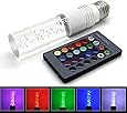 RCLITE E27 Standard Screw Base 16 Colors Changing 3W RGB LED Crystal Light Bulb with IR Remote Control for Home Decoration/Bar/Party/KTV Mood Ambiance Lighting