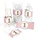Big Dot of Happiness - Fun to be One - 1st Birthday Girl - DIY Party Supplies - First Birthday Party DIY Wrapper Favors & Decorations - Set of 15