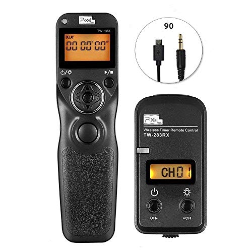 Pixel sans Fil Numérique Télécommande TW283-90 Intervallomètre Déclencheur à Distance avec Minuterie pour Fujifilm GFX 50S X-Pro2 X-T2 X-T20 X-T1 X-T10 X-E3 X-E2S X-A3 X-A2 X-A10 X100F X70