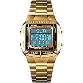 FANMIS Unisex Luxury Digital Watches Multifunctional Stopwatch Countdown Alarm Backlight Water Resistant Watch