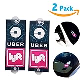 WildAuto Uber Lyft Sign Decor Accessories - Removable Ride share Decal - 2 Pcs - WildAuto (Type4)