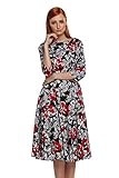 Fanala Women 3/4 Sleeve 50s Vintage Dress Plus Size (US Stock)