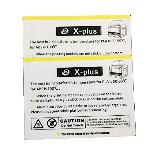 Bed Sticker for QIDI TECH X-Plus 3D Printer: 2 pcs kit