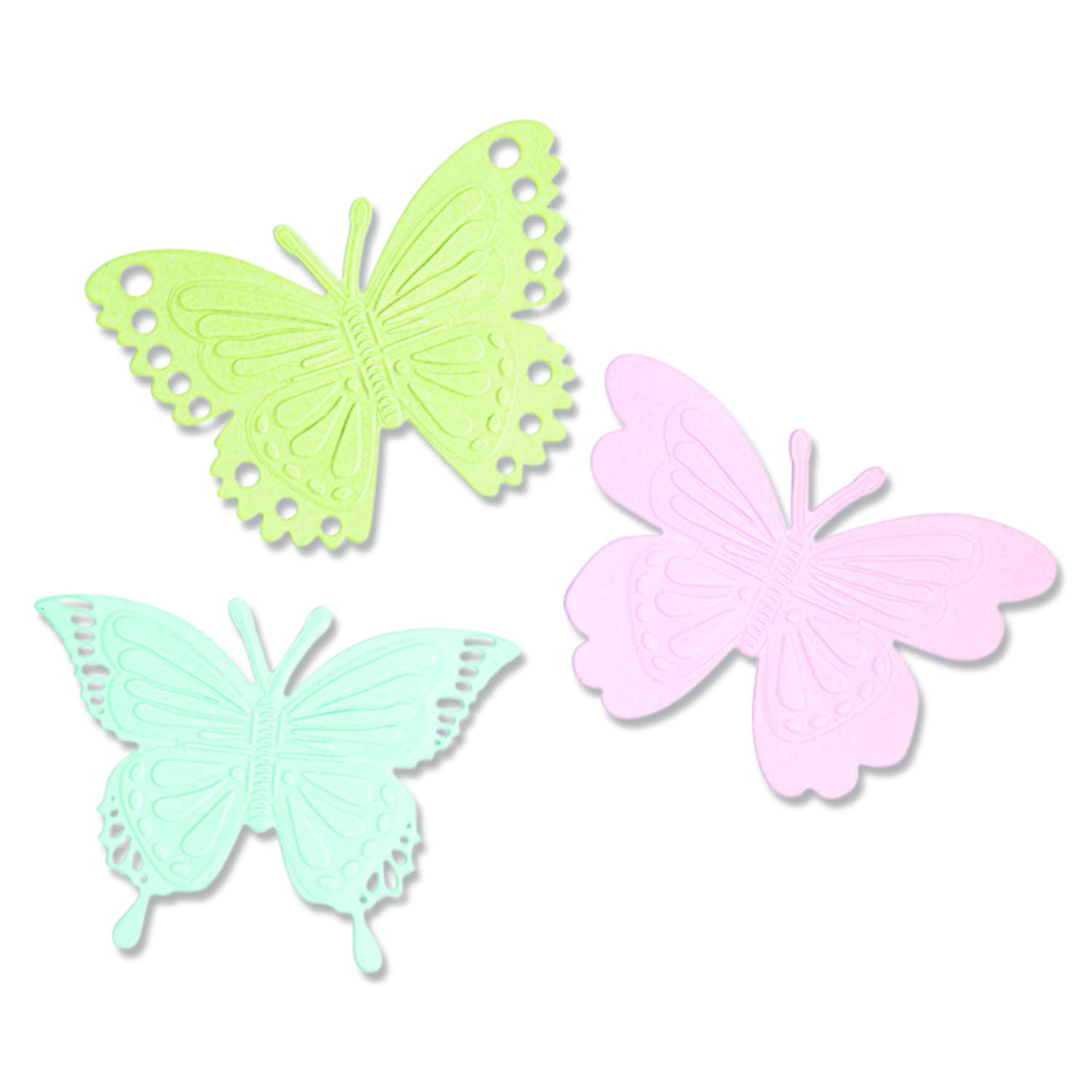 Sizzix Switchlits Embossing Folder Detailed Butterflies by Kath Breen | 665745 |Chapter 2 2022, Multicolor, One Size