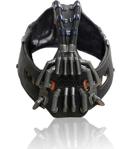 BaronHong Bane Mask Destroyer Face Masks Dark Knight Rises Movie Character Cosplay Prop Costume Accessories(black,M) : Clothing, Shoes & Jewelry