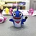 10 pcs Cute Shark Cupcake Toppers (5 colors), Shark Cake Toppers Picks for Kids Birthday Party, Baby Shower Cake Decorations