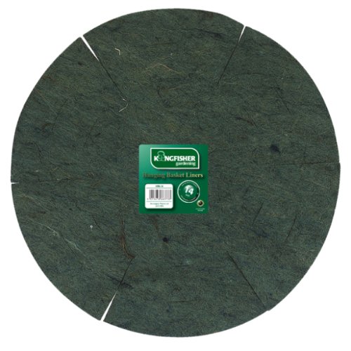 Kingfisher HBL14 14-Inch Jute Hanging Basket Liner - Grey