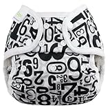 Swaddlebees Capri Cloth Diaper Cover SNAPS (size 2, Numbers)