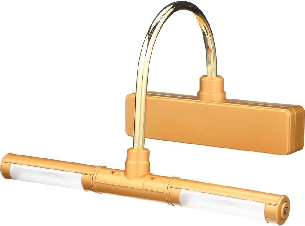 LED Picture Frame Light Battery Operated Gold Wall Lamp Cordless