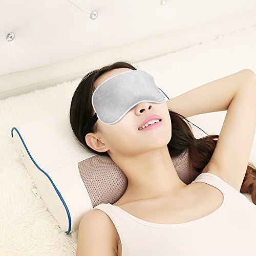 SLEEP MASK for Women and Men, Cute Warm Sleeping Eye Mask Adjustable Strap, Eye Patch can Block Light and heat your eyes, Smooth Mask for Nap, Travel And night Sleeping with the eye shade (Gray)
