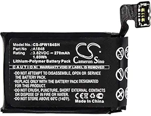 High Capacity 270mAh / 1.03Wh Replacement Battery for Apple A1858, GSRF-MQJQ2LL/A, MQJN2LL/A, MQJP2LL/A, MQJQ2LL/A, MQJU2LL/A, MQKU2LL/A, MQKV2LL/A, MQKW2LL/A, MQKX2LL/A, MQKY2LL/A