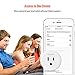 Aoycocr Wifi Smart Plug, Energy Saving Wireless Mini Smart Socket with Timer, No Hub Required, Compatible with Alexa, Google Home & IFTTT, ETL Listed, White, 2 Years Warranty