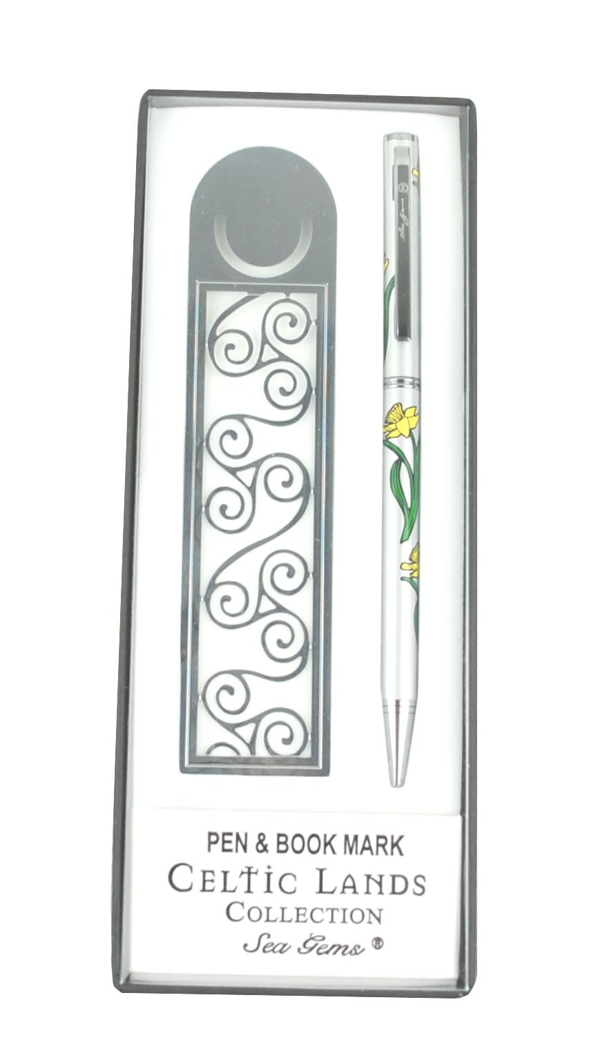 Pen and Bookmark Set in a Daffodil Design
