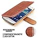 Galaxy S4 mini Case Wallet,Mulbess [Layered Dandy][Vintage Series][Coffee Brown] - [Ultra Slim] [Wallet Case] - Leather Flip Cover With Credit Card Slot for Samsung Galaxy S4 mini GT-I9190