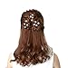 12pcs Spiral Hair Hair Clips Bun Stick Pick for DIY Hair Style (Silver)