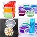 Jimess 20 Pack Clear Slime Storage Jars,Foam Ball Storage Containers with Lids for 20g Slime