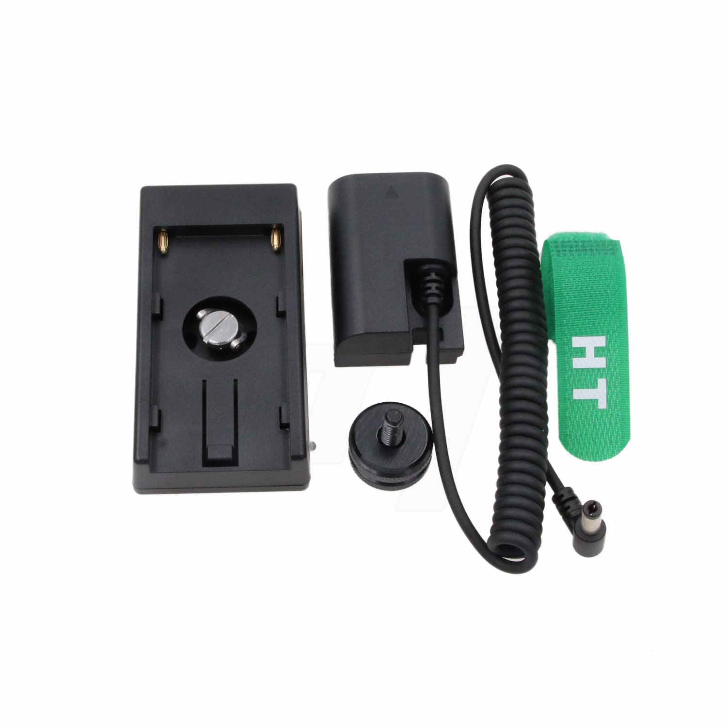 NP-F970 Plate to LP-E6 Dummy Battery for Canon R5 R6 5D3 70D 7D Mark II, Blackmagic Video Assist BMPCC 6K 4K, SmallHD Monitor