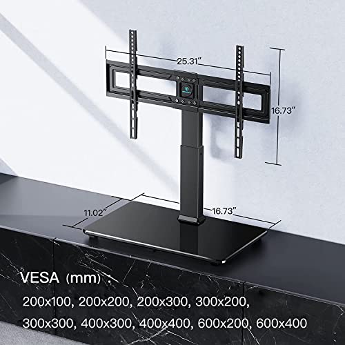 PERLESMITH Swivel Universal TV Stand for 3765,70,75 inch LCD OLED Flat
