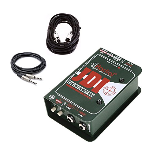 Radial Engineering JDI Mk3 Passive Direct DI Box w/ 2 Cables