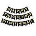 Threemart Happy FING Birthday Decorations Banner,Funny 21st 30th 40th 50th Black Birthday Premium Quality Party Supplies