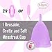 Blossom Menstrual Cup is Better Than Diva Cup Hands (Small, Purpel)