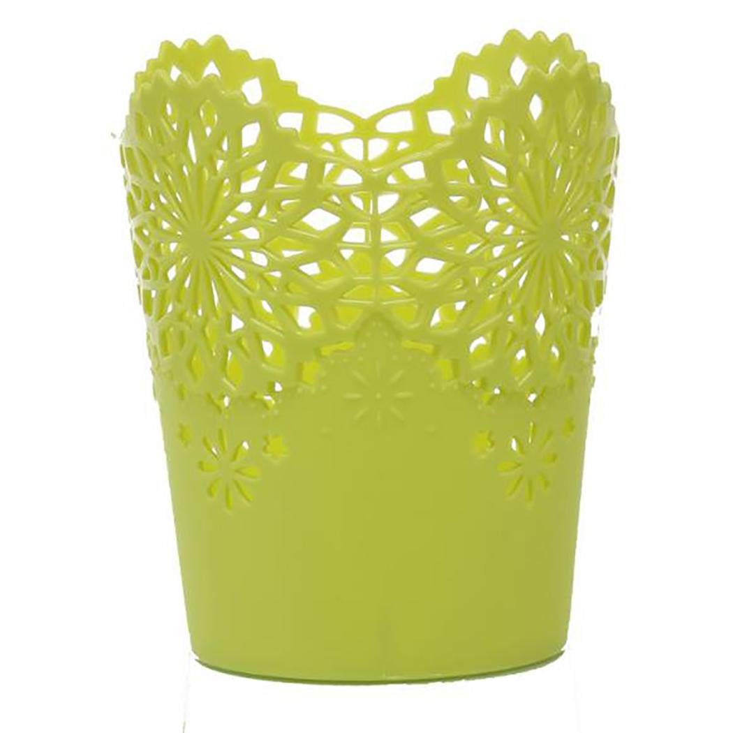 XioNiu Home Hollow Flower Storage Basket Pen Pencil Pot Holder Desktop Organizer Shelf Baskets