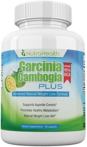 NutraHealth Pure Garcinia Cambogia Extract 95% HCA - Ultra Potency: 2100 mg Appetite Suppresant - 90 Vegan Capsules - 100% Natural Weight Loss Supplement For A Slim Body