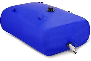 RTHIEAI 350L/92gal Foldable Water Bladder Storage Container - Large Capacity Soft Water Bag for Drought Resistance, Fire Prevention, and Emergency Water