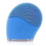 Silicone Face Cleanser and Massager Brush, Quimat New Sonic Waterproof Rechargeable Facial Cleansing System for Face Cleaning and Polishing