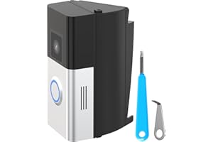 MAMERRY Doorbell Vinyl Siding Mount, Adjustable 30 to 55 Angle Doorbell Mount Compatible with Video Doorbell, Doorbell Camera Holder Bracket Wedge for Apartment, offices