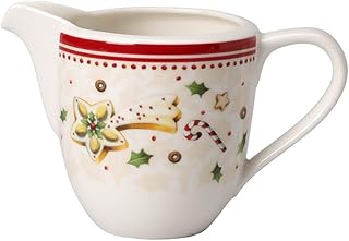 Villeroy & Boch Winter Bakery Delight, Fine Premium Porzellan, Weiß/Rot/Beige, Milchkännchen