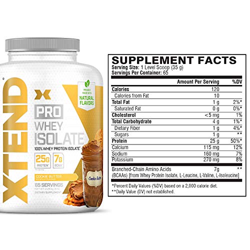 XTEND Pro Protein Powder Cookie Butter 100 Whey Protein Isolate