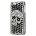 7 Case - LU2000 3D Handmade Cool Skull with Special Pyramid Studs and Spikes Rivets Design Hard Cover Black PC Case for Apple iPhone 7 (4.7'') with Soft Phone Velvet Pouch (Cool Skull)