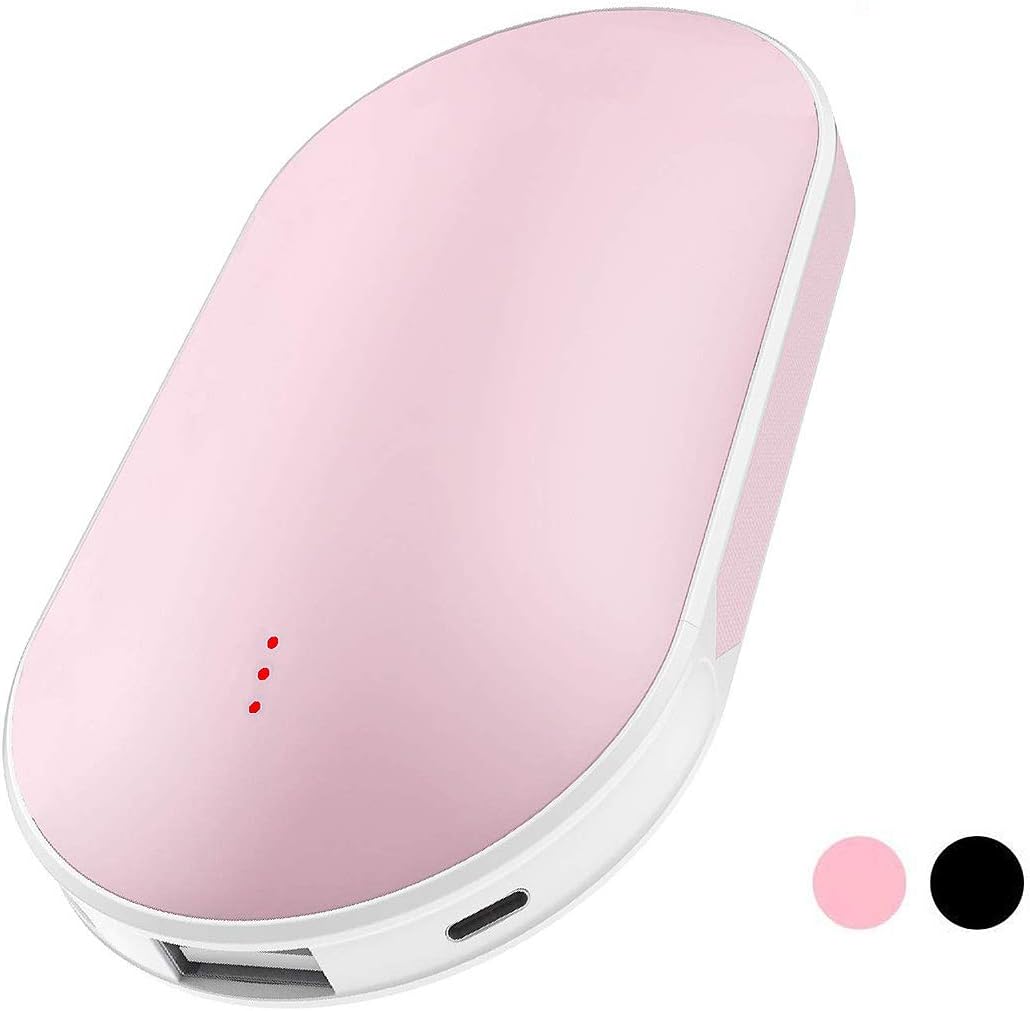 HTLY SPR Hand Warmers Rechargeable, Hot Hands Hand Warmers 5200mAh Electric Portable Pocket Hand Warmer/Power Bank, Heat Therapy Great for Raynauds Arthritic Sufferers Pain Relief