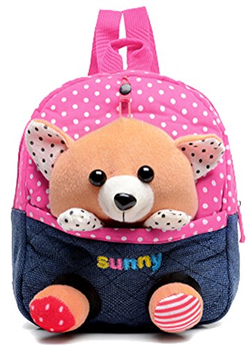 KaKuKaTong Adorable Animal Schoolbag Nursery Small Backpack Rucksack Bag For Baby Mixed Pink