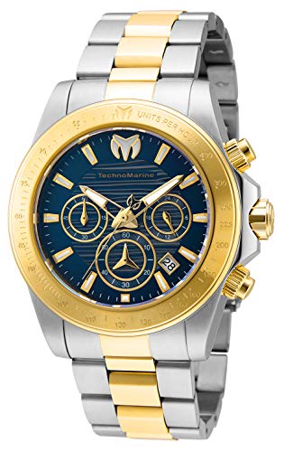 Technomarine-Mens-Manta-Ray-Quartz-Watch-with-Stainless-Steel-Strap-Gold-22-Model-TM-219003
