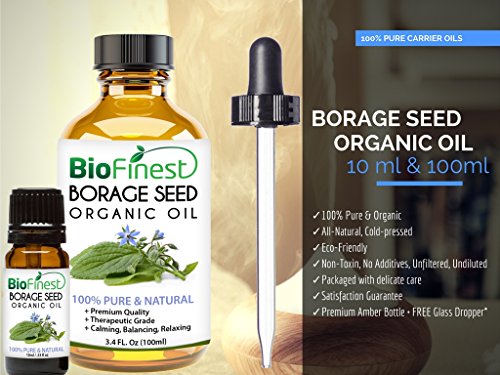 image for Biofinest Borage Seed Organic Oil - 100% Pure Cold-Pressed - Premium Q