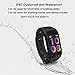 Fitness Tracker,Heart Rate Blood Pressure Sleep Monitor Activity Tracker Health Wristband Color Screen Smart Band W/ Calorie Counter Waterproof Pedometer Sport Bracelet Smart Watch for Kids Women Men