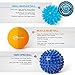 Foot Massage Ball Set - Spiky Massager Balls for Deep Tissue, Trigger Point, Feet, Back, Hand, Muscles, Myofascial, Plantar Fasciitis That Massages Away Stress &Tension - Bonus: Reflexology Chart
