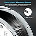 DURAMIC 3D PETG Filament 1.75mm Black, 3D Printing Filament 1kg Spool(2.2lbs), Black Filament 1.75mm Dimensional Accuracy +/- 0.05 mm Non-Tangling Non-Clogging Non-Stringing