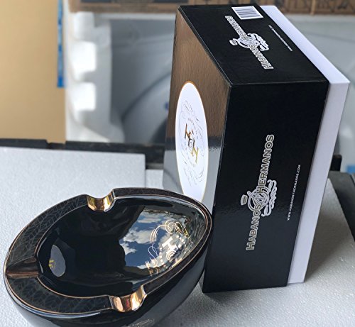 H&H Insignia Collection - Black Oval - Cigar Ashtray - Thumbnail 7