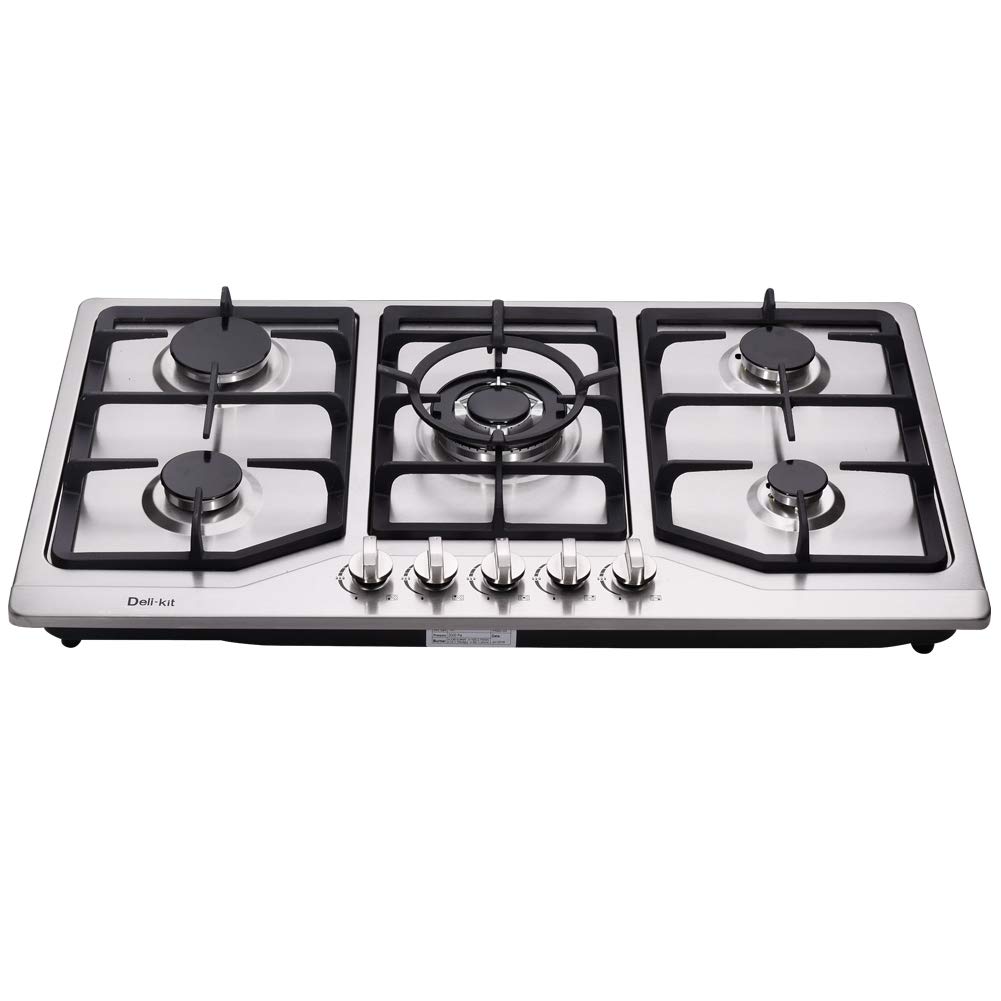 Cooktops Deli Kit Dk258 A08 34 Inch Gas Cooktop Gas Hob Stovetop 5