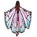 VESNIBA Christmas Party/Thanksgiving Day Prop Soft Fabric Butterfly Wings Shawl Fairy Ladies Nymph Pixie Costume Accessory (168X135CM, B-Pink)