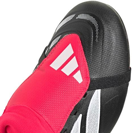 Unisex Club Fold-Over Tongue Firm Ground/Multi Ground Football Boots Shoes, Core Black/FTWR White/Lucid Red, 42 EU