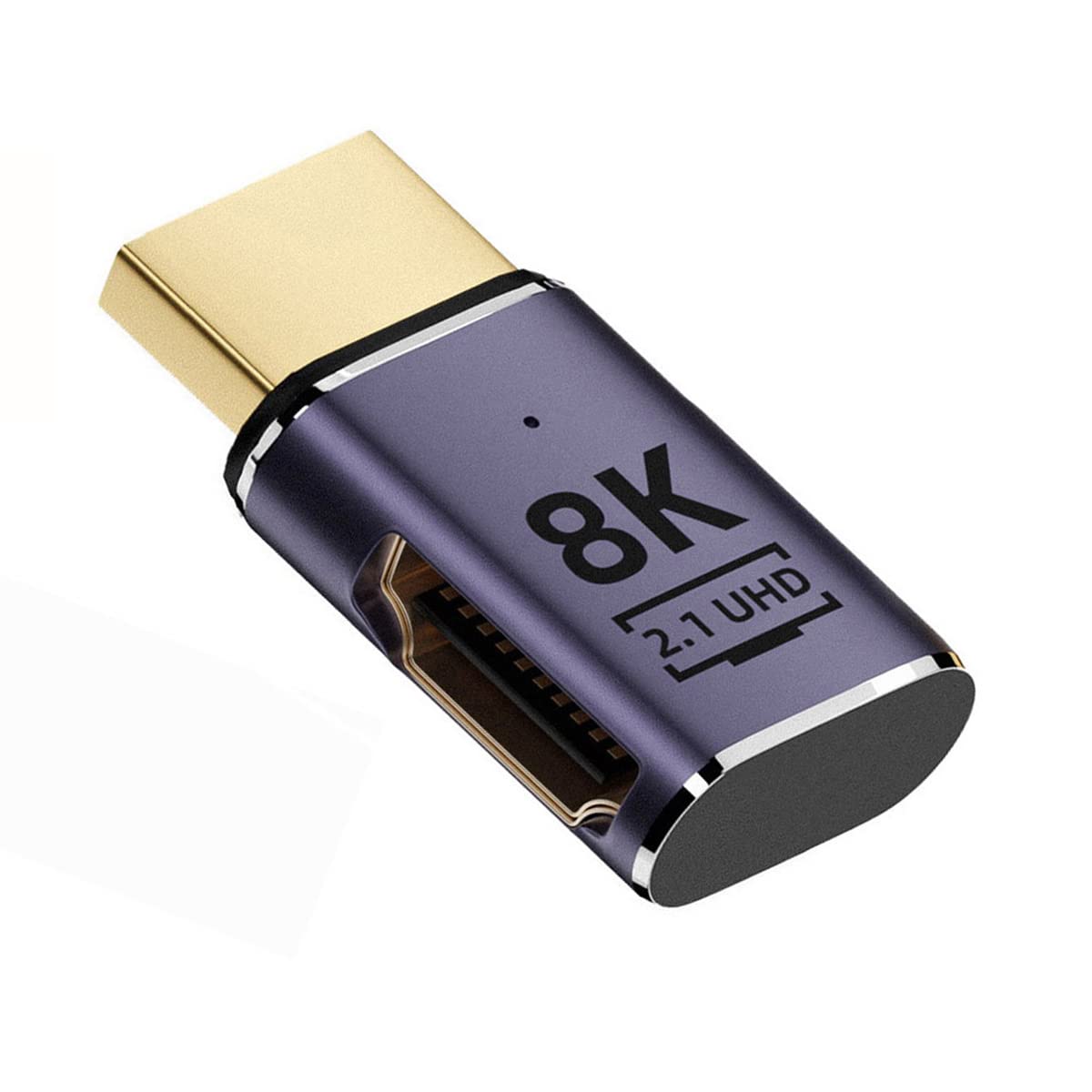 CY 8K Cable HDMI Male to HDMI 2.1 Female Flat Horizontal 90 Degree Left Angled UHD Extension Adapter Support 8K 60hz HDTV