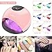 UV LED Nail Lamp for Gel - 72W LED Nail Dryer with AUTO Sensor & 4 Timer, UV Gel Curing Lamp for Polish Nails and Toe Nail Curing Light, for Salon & Home, Pink