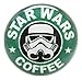 Star Wars Coffee Ear Plugs - Stainless Steel Screw-On Ear Plugs - 7 Sizes - Pair - New!
