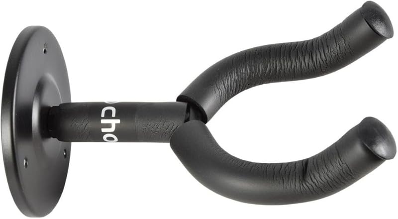 Chord Wall Mount Guitar Bracket Universal Holder with Foam Padding Black