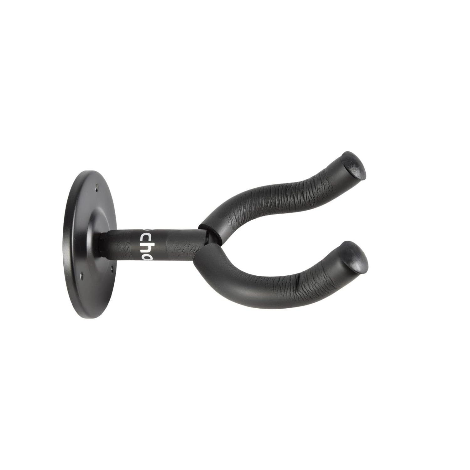 Chord | Wall Mount Guitar Bracket – Universal Guitar Holder for Acoustic, Electric, Bass, Ukulele, Violin, Mandolin – Strong Steel Hanger with Padded Forks for Secure Display | Black