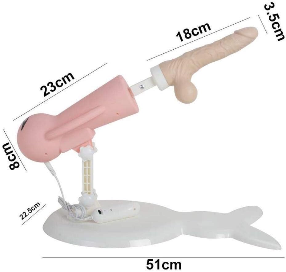 Giussman Quiet Massag Adùlt Machine Automatic Massage with Suction Cup Multispeed Adjustable Telescopic Thrusting